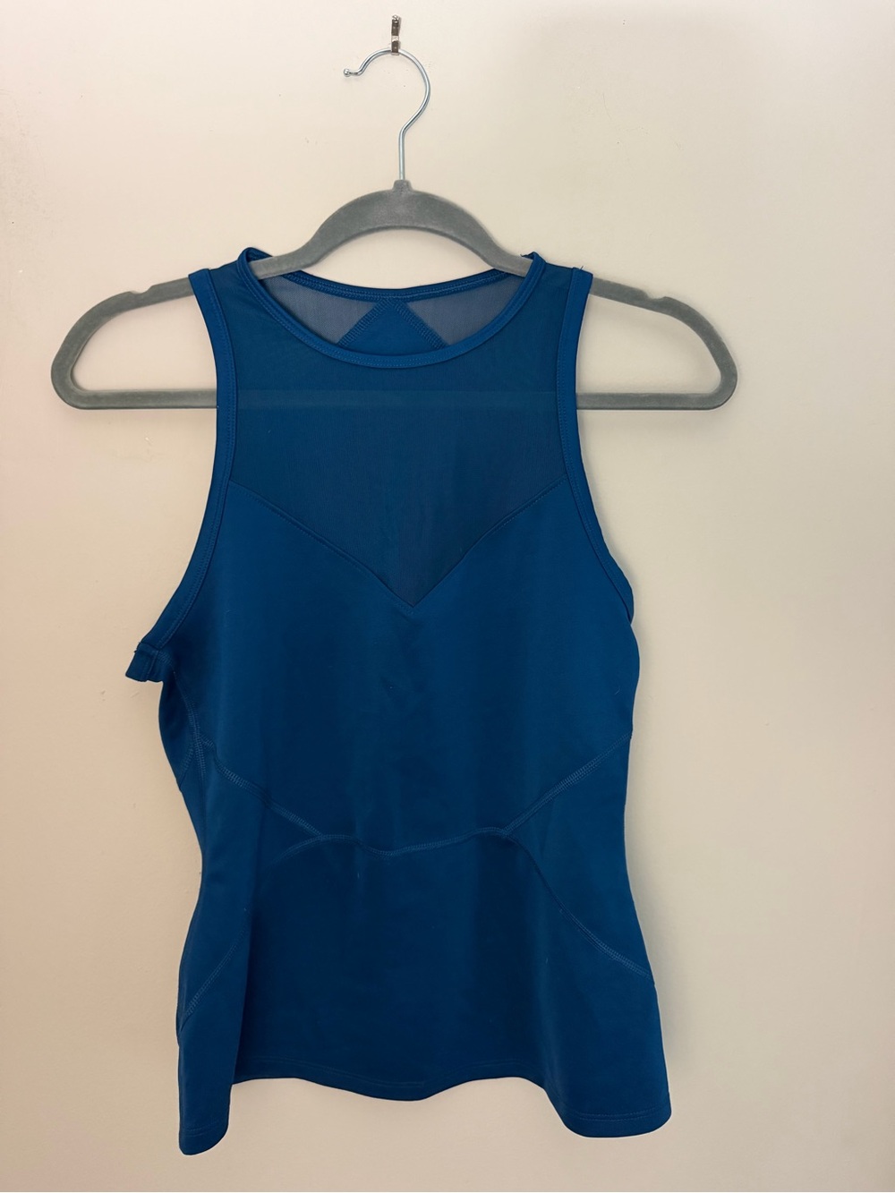 JoyLab Deep Teal Mesh Yoke Athletic Tank